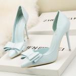 ZM016 3168-2 Fashionable And Elegant Sweet Bow High Heels Stiletto High Heels