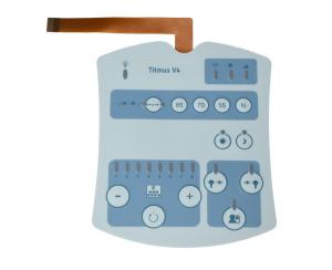 China Silk Screen Printing LED Membrane Switch 0.1-0.4mm Black on sale