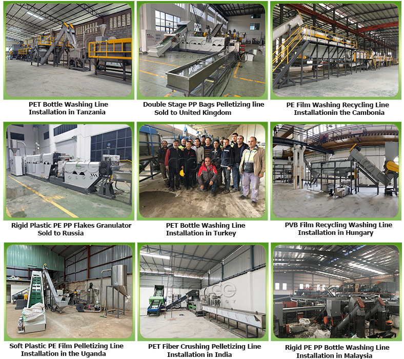 Industrial Recycle Pet Bottle Crushing Rigid Plastic Flakes Washing Recycling Plant