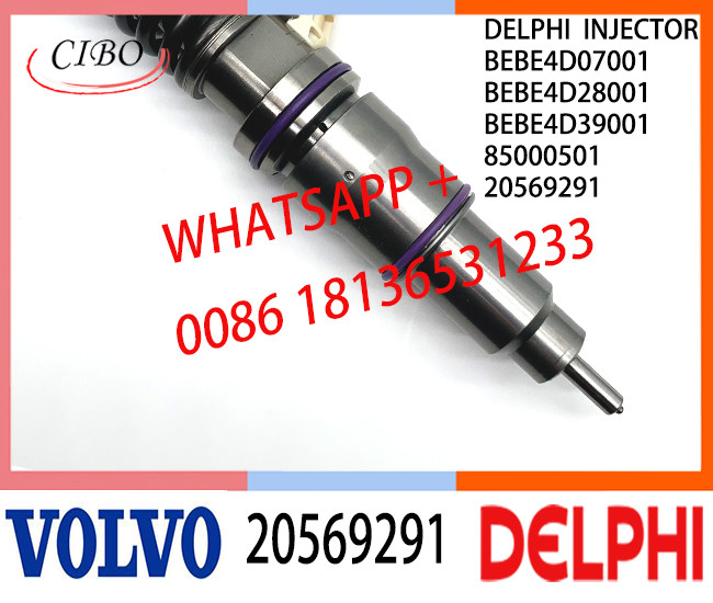 Common Rail Fuel Diesel Injector 20569291 BEBE4D07001 BEBE4D28001 BEBE4D39001 85000501 E3.18 for VOL D12 3139