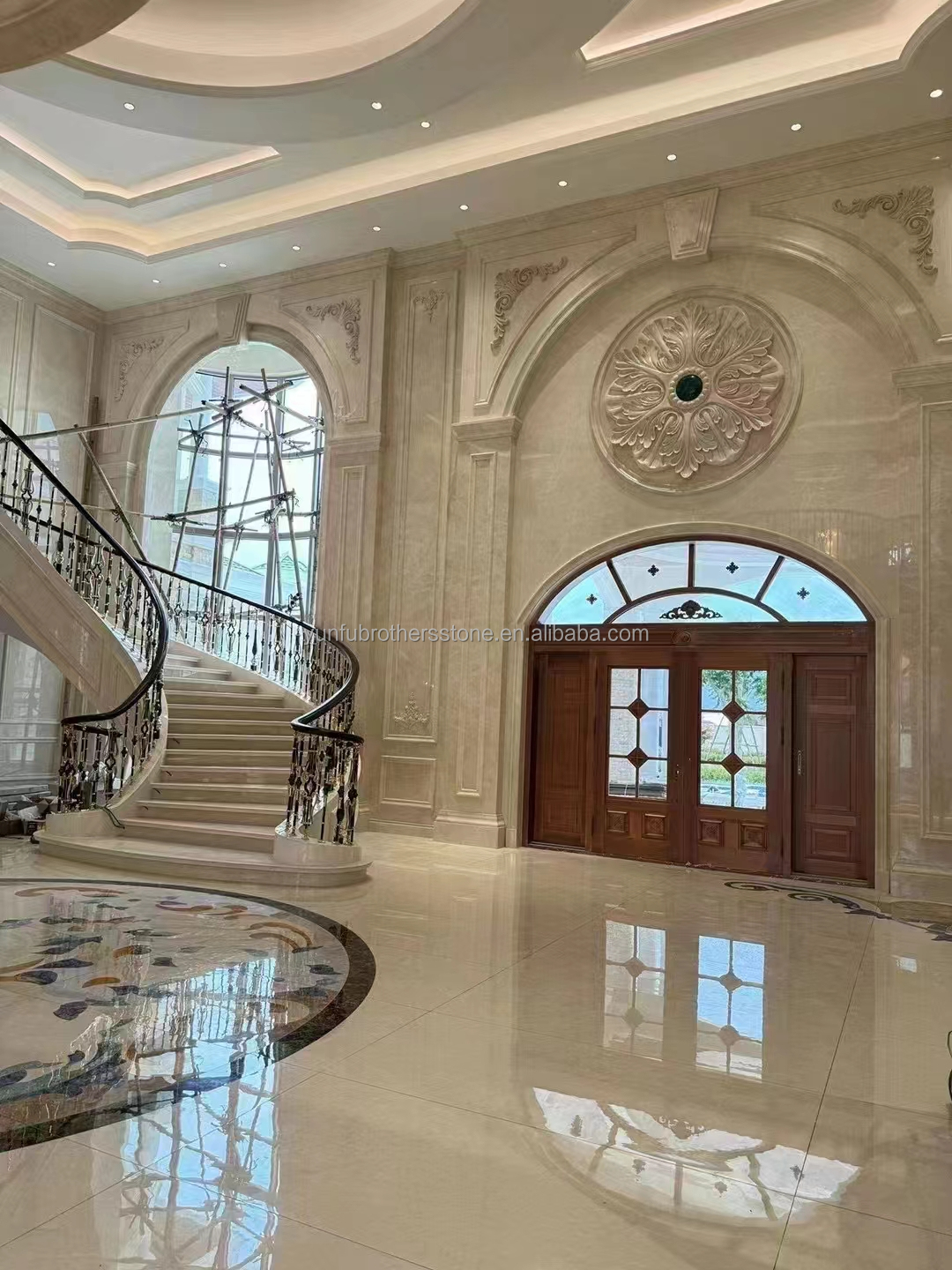 Calcite Marble Polished Bianco Botticino for High End Shanna Beige Wall Panel Design