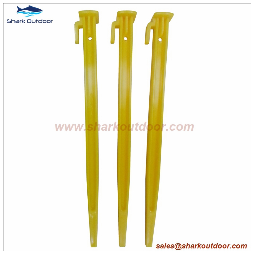 Plastic tent peg tent stake