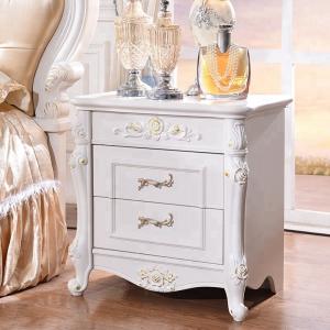 China White 2 Drawer Hotel Bedside Table wholesale