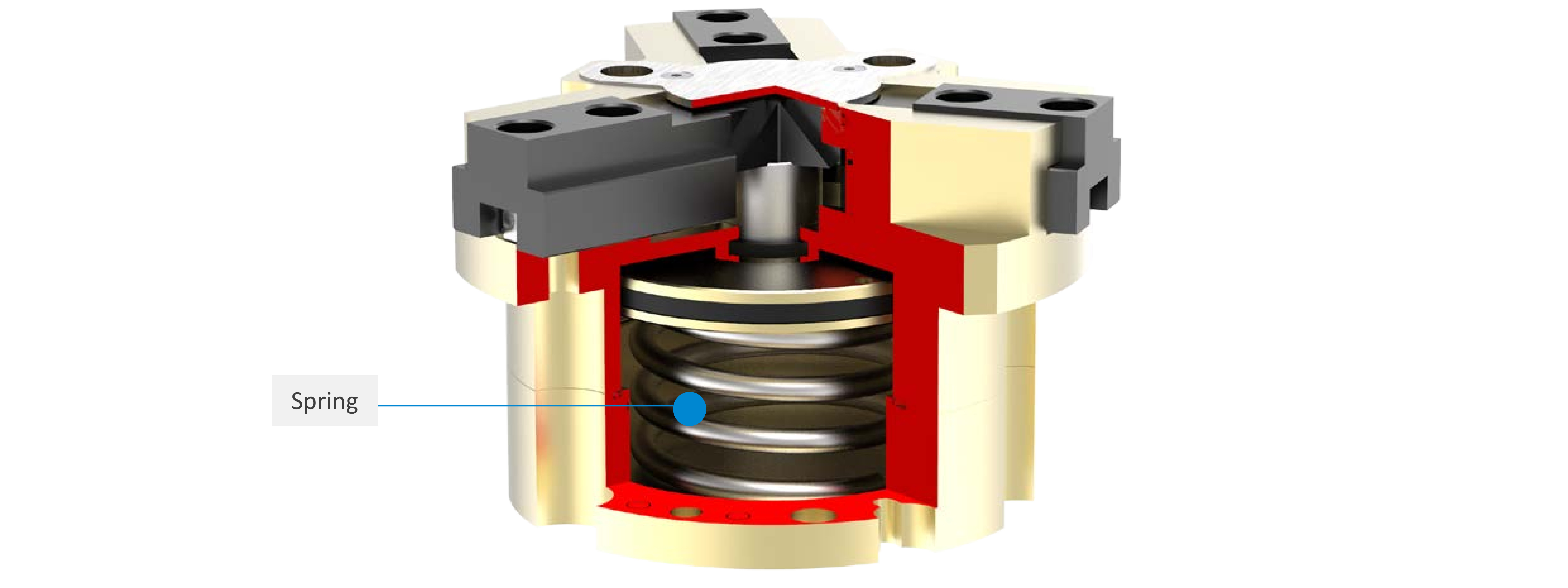 Parallel Pneumatic Gripper 3 Jaw Precision Pneumatic Grippers For Robots