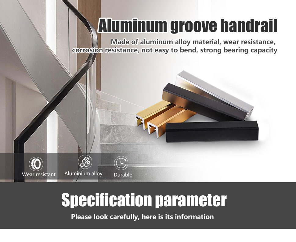Simple Design Aluminum Alloy Glass Railing Balustrades for Balcony and Swimming Pool