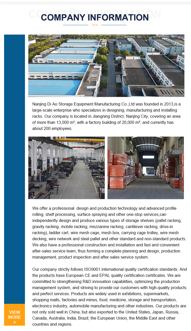 Q235 Customized Adjustable Leveling Feet Warehouse Pallet Racking Easy To Install