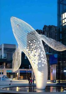 China 8.0M High Plaza Decoration Metal Outdoor Animal Sculptures wholesale