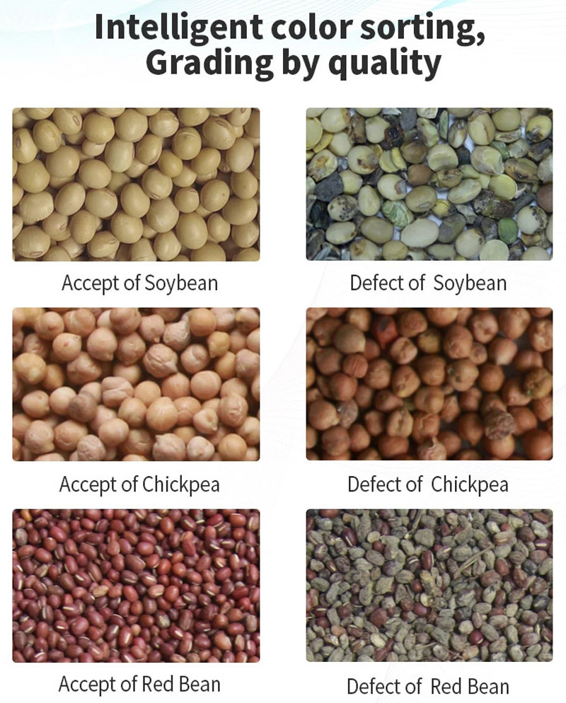 SGS 2.5t/H 3 Channels Separator Grain Color Sorter Machine