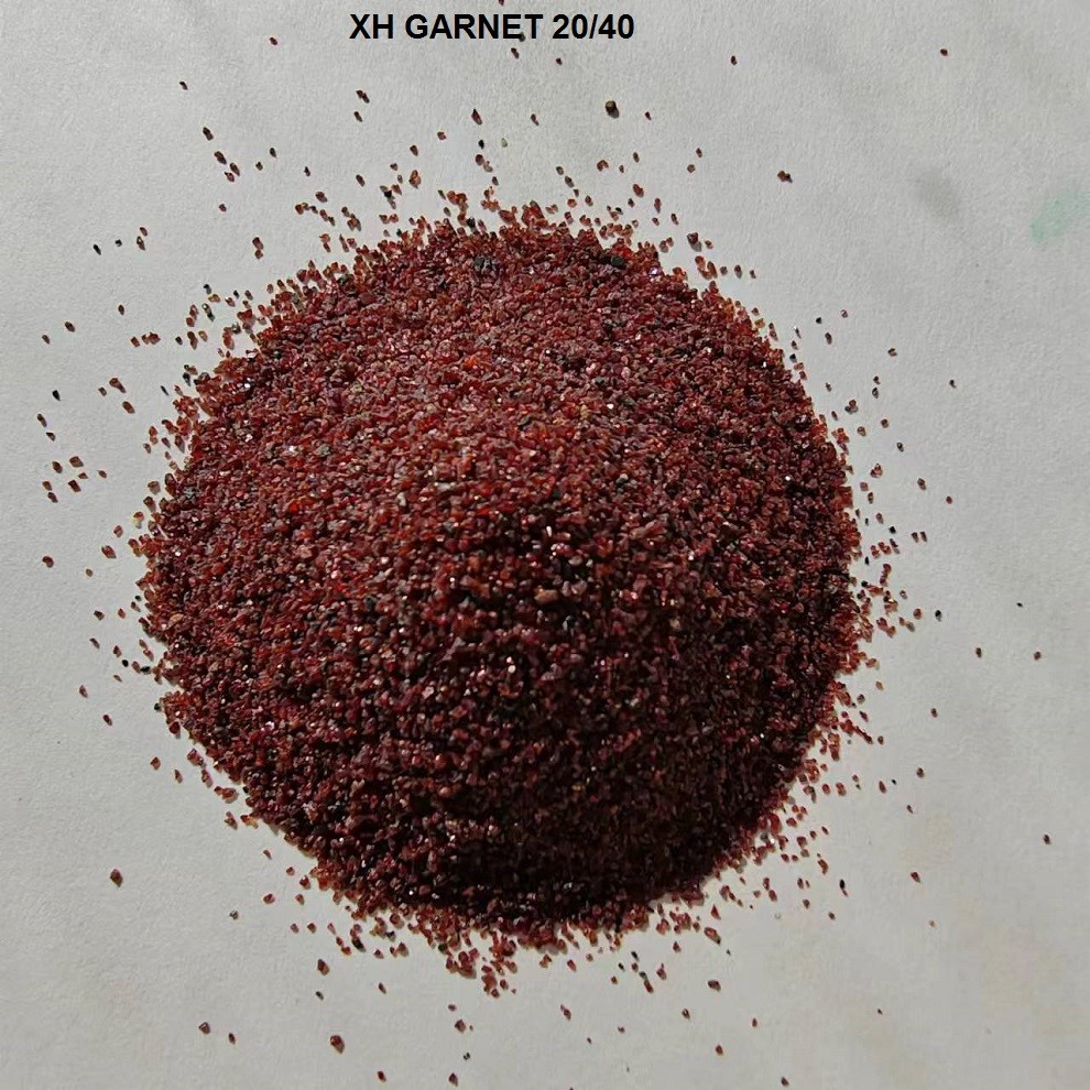 Sandblasting abrasive mediium GARNET 20X40 20/40 MESH : Natural Abrasive medium, Mohs 7.0-7.5, Sa2.5-3