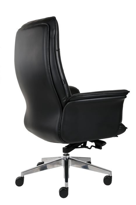 Moded Foam Genuine Leather Desk Chair , 360d Leather Rolling Chair DIOUS