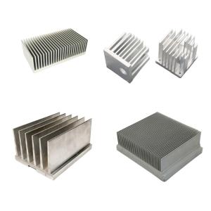 China OEM Aluminum Heat Sink Extrusion Silver High Thermal Conductivity wholesale