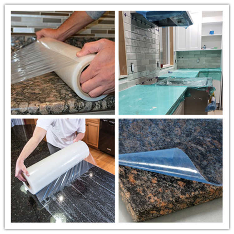 100micron 4 Mil Stone Protector Granite Countertops Marble Protective Tape