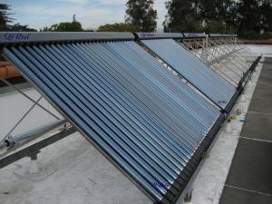 China Solar Keymark Certified Medium Temperature Antifreeze Heat Pipe Vacuum Tube Sun Collector wholesale