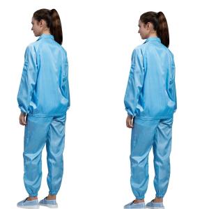 China Summer Electronic Anti Static Suit ESD Cleanroom Sterile Lab Coat wholesale
