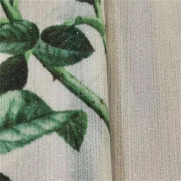 Silver Yarn Chiffon Solid 85gsm Polyester Chiffon Fabric