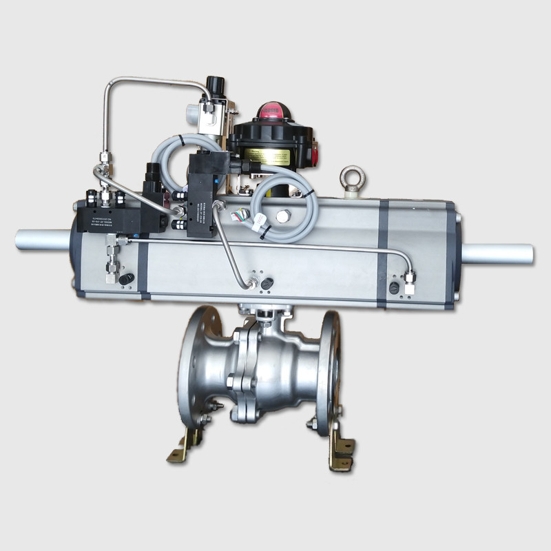 Electric Flanged Ball Valve With Flanged Connections For High-Pressure Applications