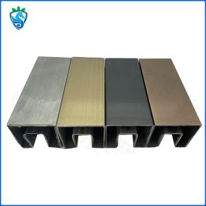 China Frameless Glass Aluminum Handrail Track Floor Trough Guardrail Card Slot wholesale