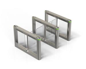China Anti Clamping Swing Barrier Turnstile Speed Gate For Supermarket wholesale