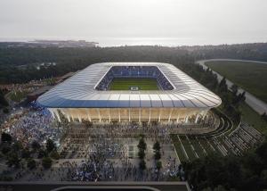 China Light Prefab Metal Gym Buildings Pre Engineered Steel Stadium wholesale