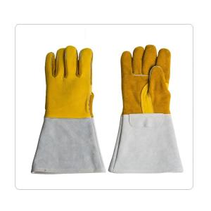 China Metal Smelting Excellent Grip Cowhide Welding Work Gloves on sale