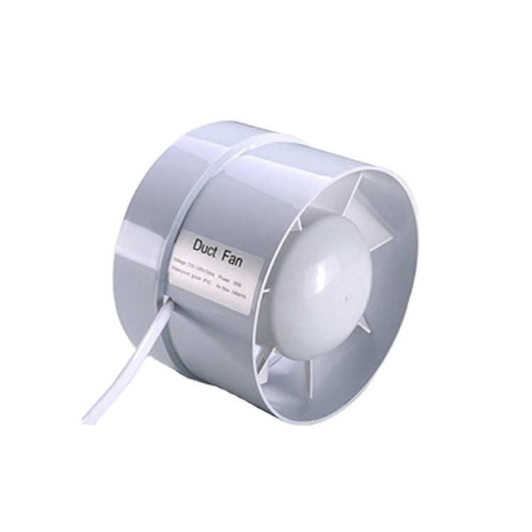 Wall Mounted Bathroom and Greenhouse Axial Flow Fan 4 5 6 inch Customization in White
