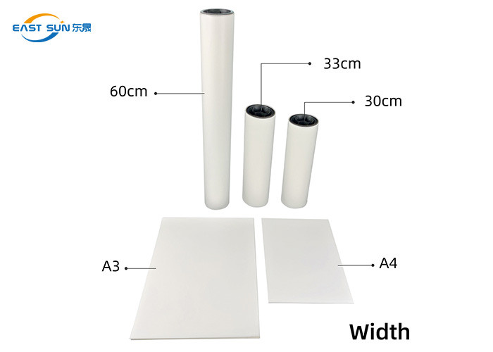 30cm 60cm DTF PET Transfer Film Digital Inkjet Printing For T Shirt
