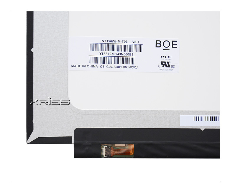 Laptop LED LCD Display Touch Screen 15.6" NT156WHM-T03 EDP 40 Pins 1366X768 HD