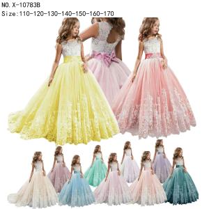 China girl's princess dress evening dress wear party dress ready goods ready to ship stock 95 wholesale