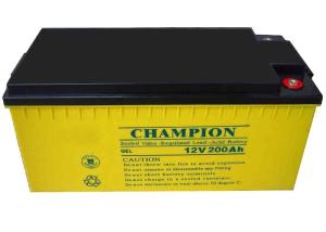China China Champion Deep Cycle Battery 12V200AH NP200-12-G Sealed Lead Acid Solar GEL Battery wholesale