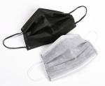 Black Grey Non Woven Disposable Mask Medical Mask Use Blue And White