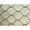 Rhombus Shape Flexible Mesh Netting Inter Woven AISI316 Material 7x7 / 7x19 Size for sale