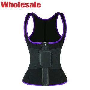 China Elastic Belt Zipper Closure Workout Waist Trainer Vest Women'S Plus Size wholesale