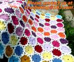 rustic handmade knitted crochet towel blanket carpet tablecrochet blanket sofa
