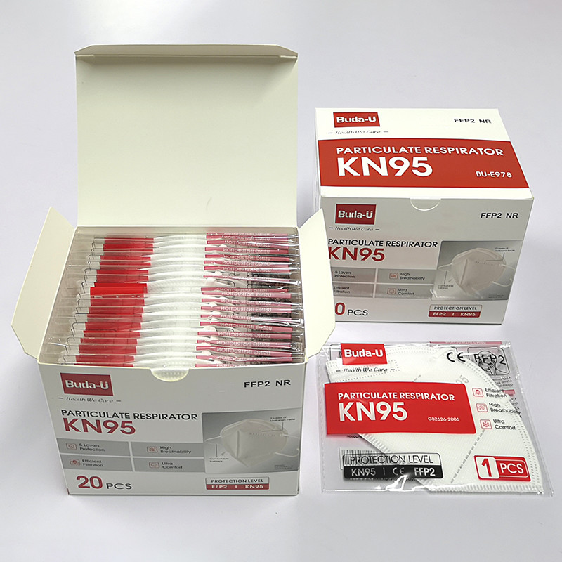 Rispirator KN95 Face Mask , Folding Type 5 Layers Mask With FDA Registration