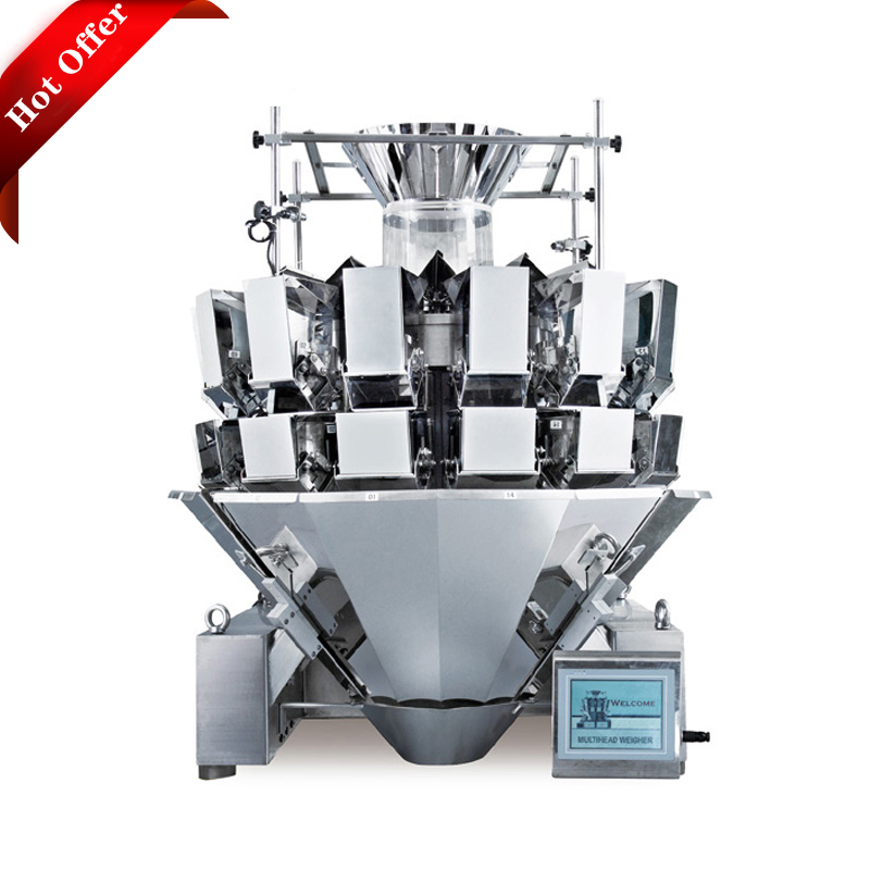 Food Snack Granule 14 Head Multi Head Weigher 50Hz 10.4in Touch Screen