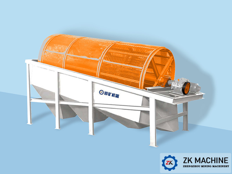High Efficiency Vibrating Screen Machine , φ1x3m Sand Trommel Screen