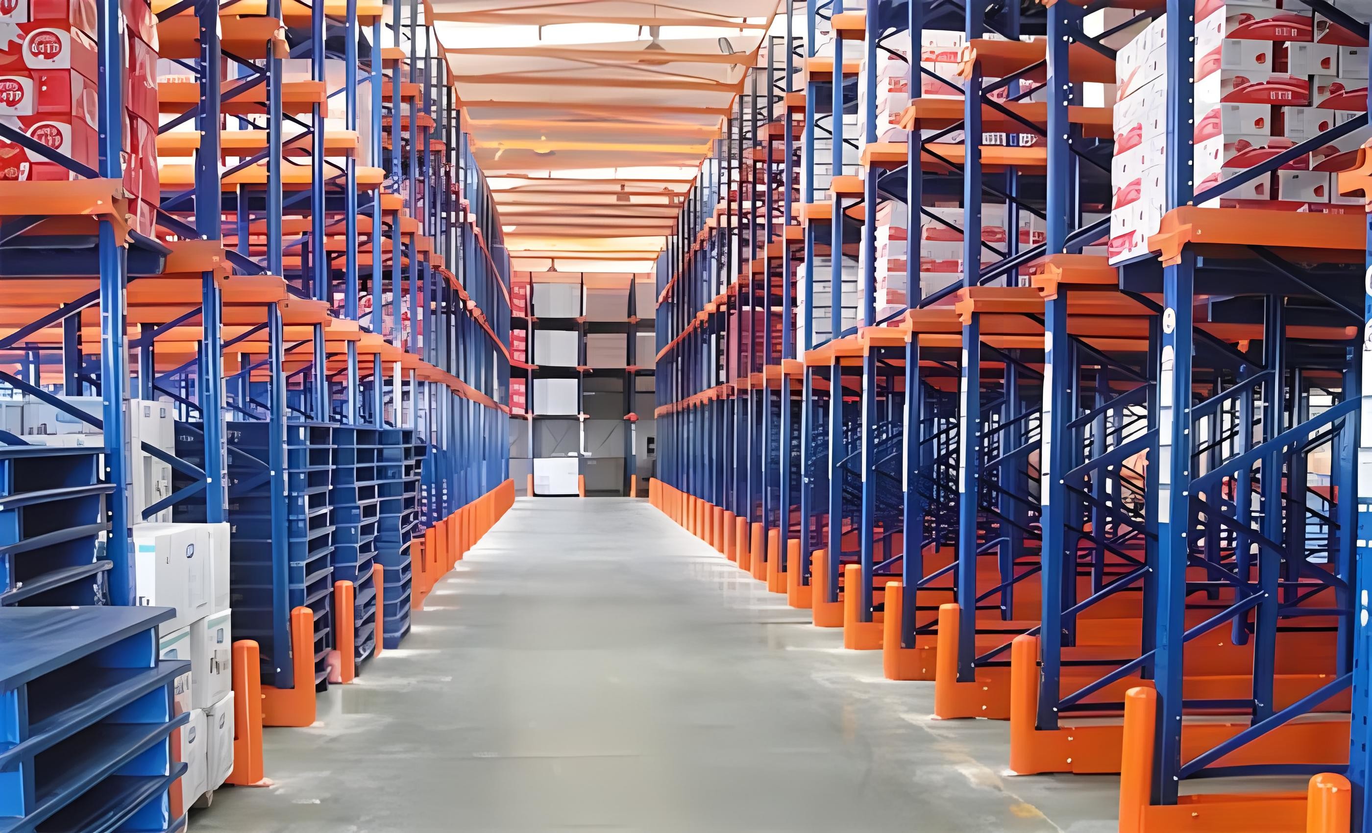 Q355/Q235 Steel Beam Shelving Metal Storage Stacking Drive In Longspan Mezzanine Storage Rack