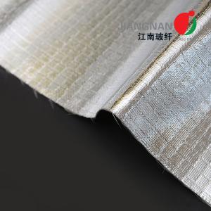 China Thermal Insulation Aluminum Fiberglass Cloth Plain Weave Chemical Resistant wholesale