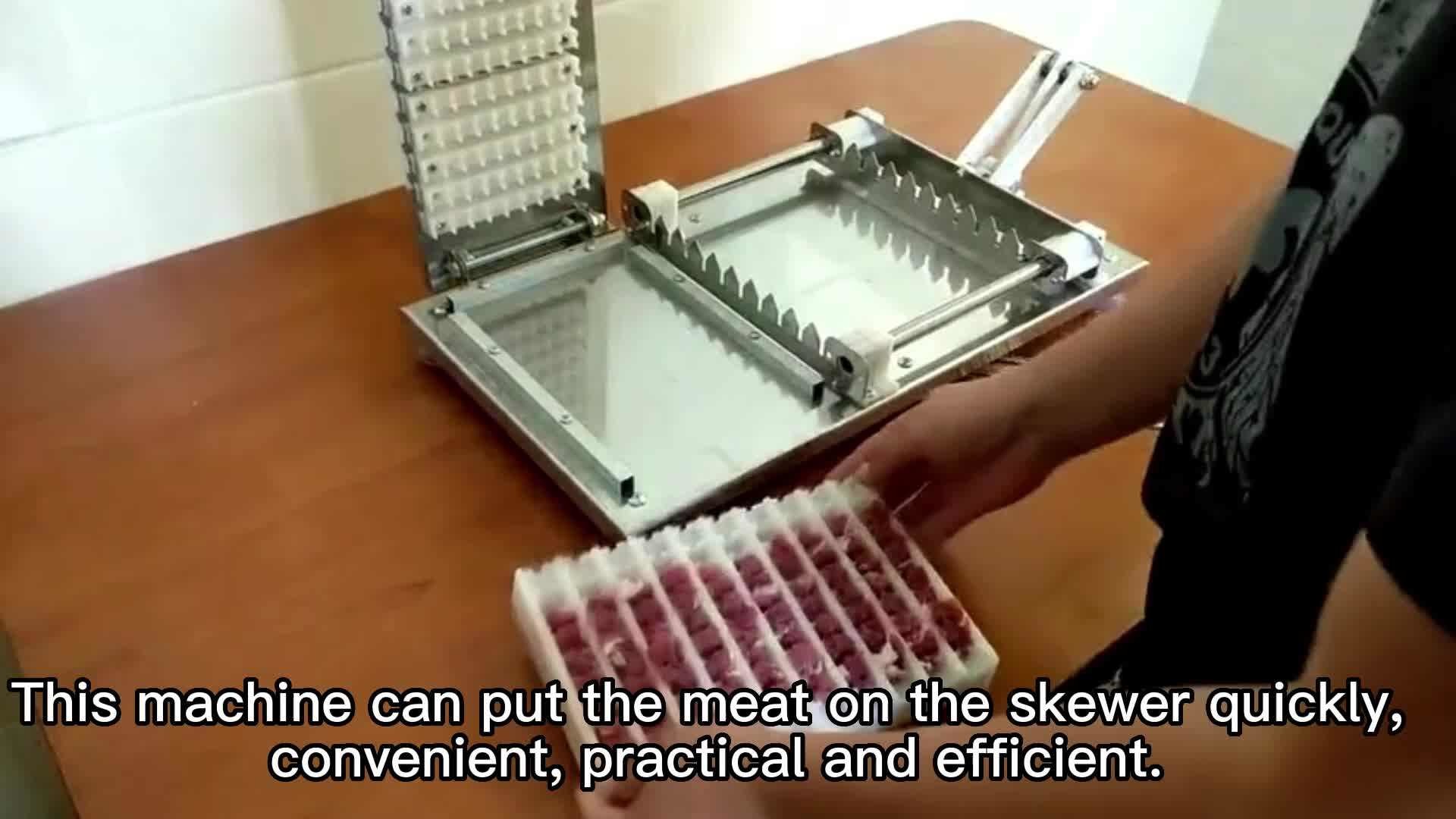 Metal Bbq Kabob Skewer Machine Make Grilling Easier High Rigidity