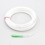 White 0.9mm FTTH Drop Fiber Optic Cable , G652d Fiber Optic Cable