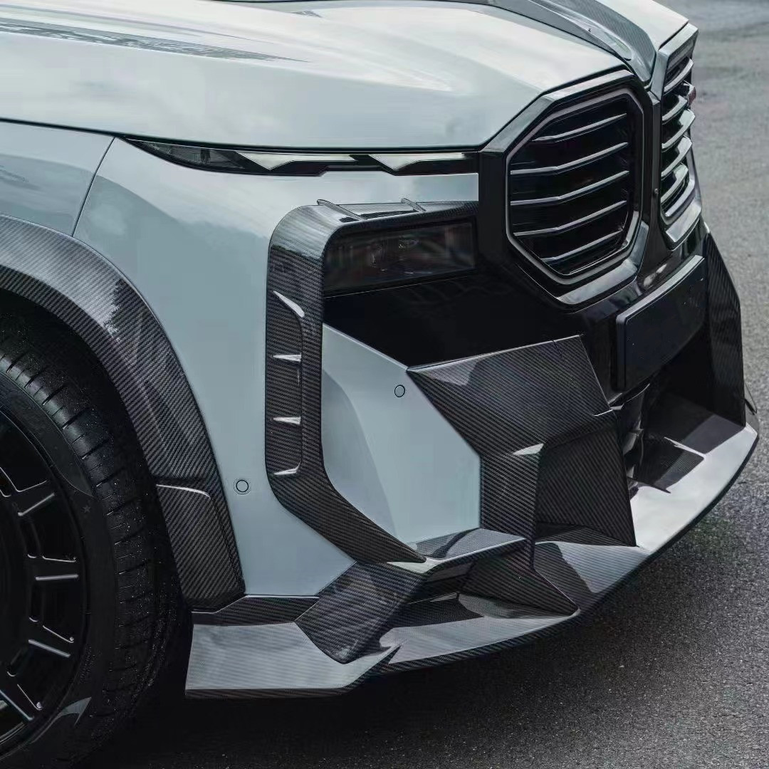 XM BMW Body Kit MSY Style Carbon Fiber Front Bumper Air Spoiler Hood Widebody Kit