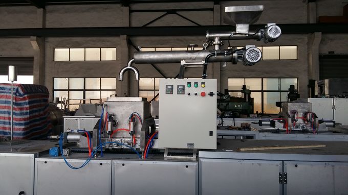SS304 23kw Double Heads Chocolate Pouring Machine