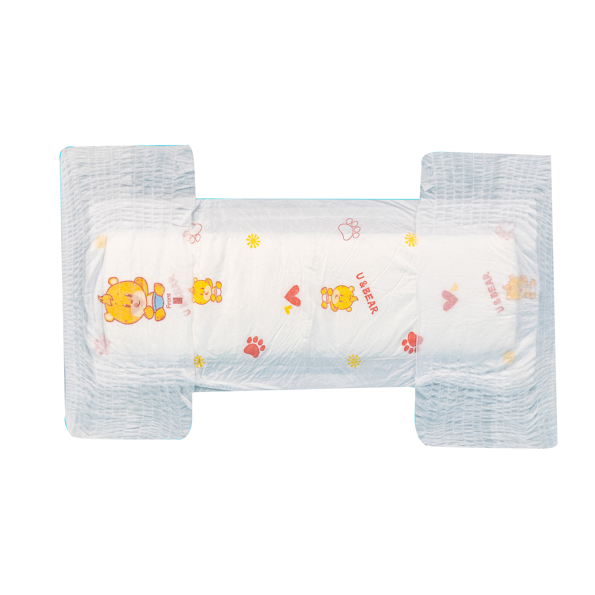 Fluff Pulp Baby Pull Up Pants Breathable Hypoallergenic Pull Up Diapers