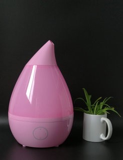Household Drop - Shaped Led Aroma Ultrasonic Humidifier PP ABS Material