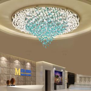 China Large Modern Glass Stone Chandelier Living Hotel Project luxury lighting factory(WH-NC-105) wholesale