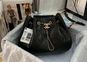 China Coco Love Rope Luxury Bucket Bag 32cm Length True Sheepskin Texture wholesale