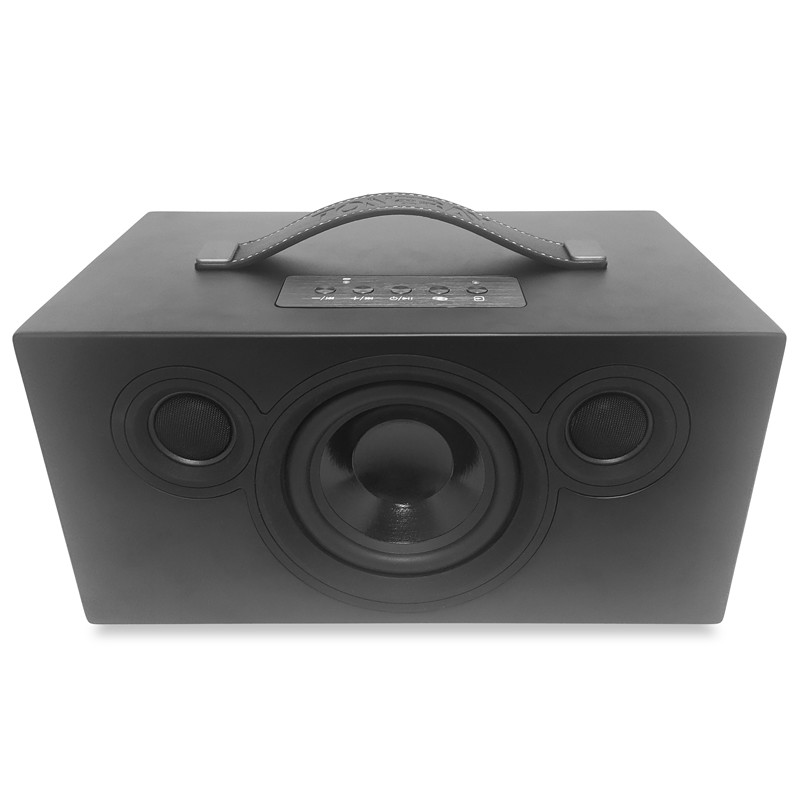 Compact Portable Solid Wooden Bluetooth Speaker For Home With Rechargable Battery