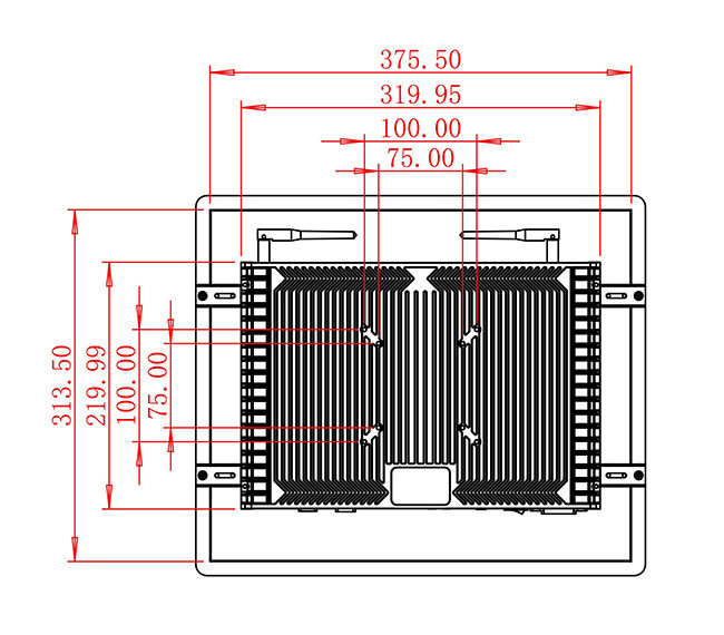 17-Inch Durable Linux Monitor for Security Systems and Industrial Operations