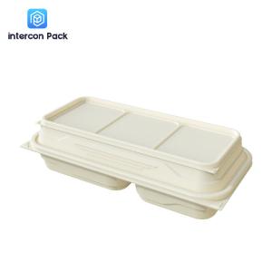China ISO9001 Disposable Paper Food Packaging With Bagasse Straw Bamboo Material wholesale
