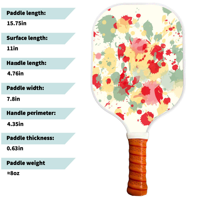 Glass Fiber Pickleball Paddle with PP Honeycomb Core and Non-Slip Frosted Surface